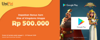 Dapatkan Bonus Item Rise of Kingdoms Hingga Rp 500.000 di UniPin!!